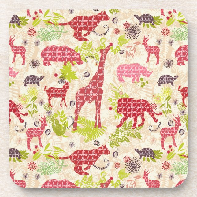 Dschungelparadies Getränkeuntersetzer (Vorderseite)