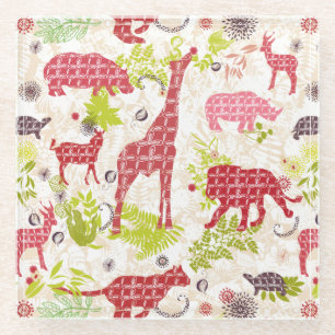 Dschungelparadies Glasuntersetzer