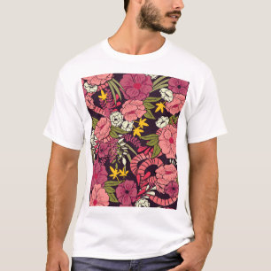 Dschungelschlangen, tropische Blume, Vintages Must T-Shirt