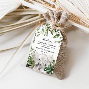 Dschungeltiere   Babydusche Vielen Dank Geschenkanhänger