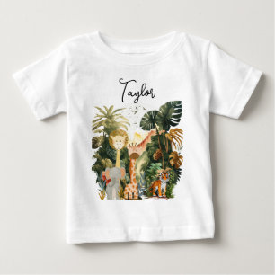 Dschungeltiere exotische Safari Traum Baby T-shirt