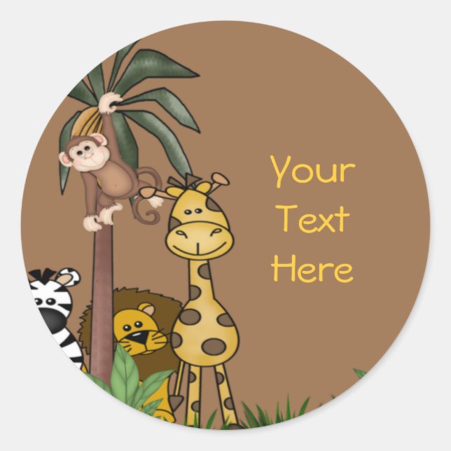 DschungelUmschlag Aufkleber und Stickers (Vorderseite)