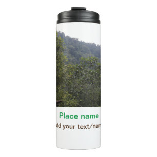 Dschungelwald Bäume Berg Reise Ort Name Thermosbecher