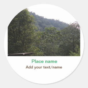 Dschungelwald Maultierweg Platz Runder Aufkleber