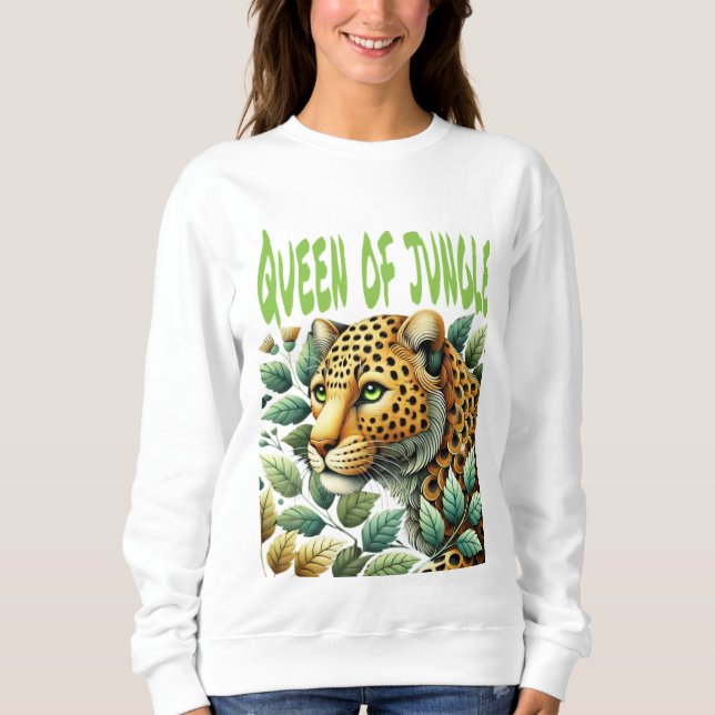 Dschungelweibchen-Sweatshirt Sweatshirt (Vorderseite)