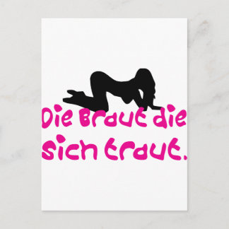 DschunggesellschaftErgebnis / hochzeit Postkarte