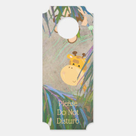 Dschungle Theme Custom Text Child's Room Door Hang Türanhänger