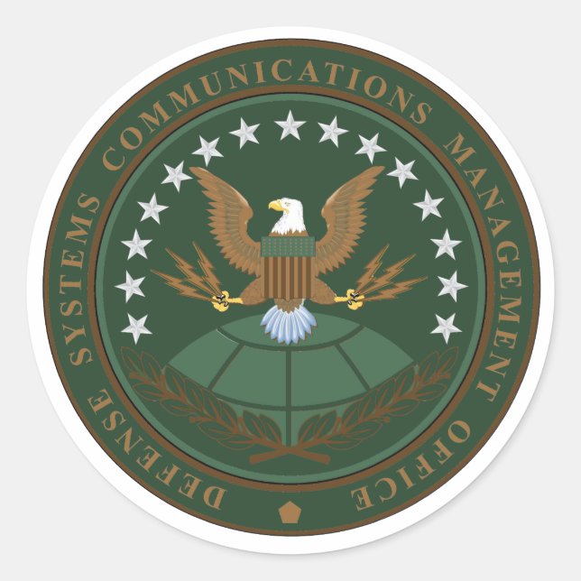 DSCMO-Siegel Runder Aufkleber (Vorderseite)