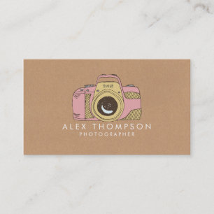 DSLR Camera Fotograf Business Cards Visitenkarte