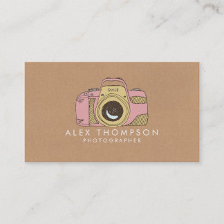 DSLR Camera Fotograf Business Cards Visitenkarte
