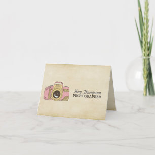 DSLR-Kamera Zeichnend Fotograf Danke Karte