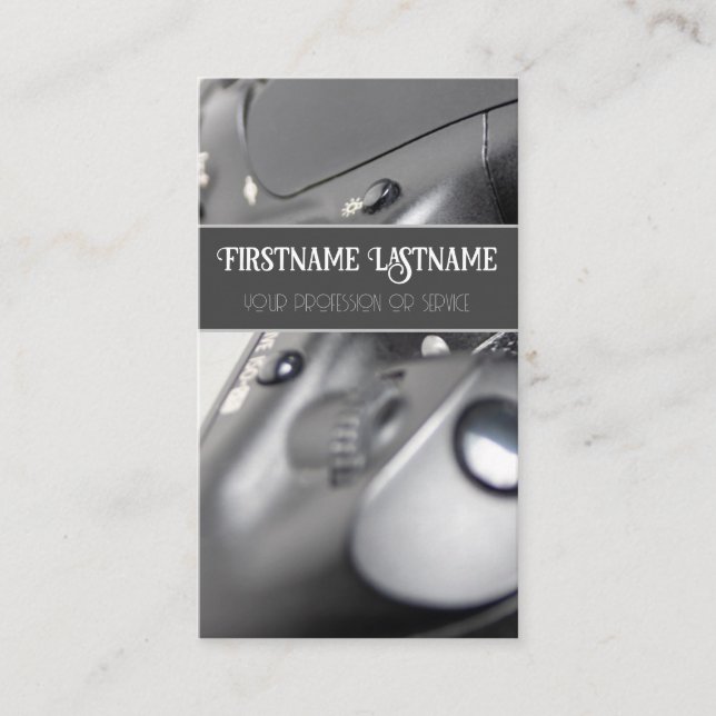 DSLR-Kameraobjektiv für Fotografen Videographen Visitenkarte (Vorderseite)