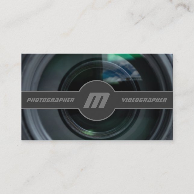 DSLR-Kameraobjektive für Fotografen, Videographen Visitenkarte (Vorderseite)