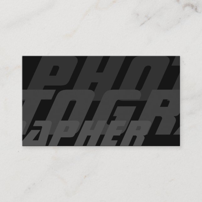 DSLR-Kameraobjektive für Fotografen, Videographen Visitenkarte (Vorderseite)