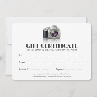 DSLR-Kamerazertifikat für berufliche Fotografen