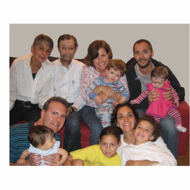 DSM u. YGM Familie Freistehende Fotoskulptur (Vorne)