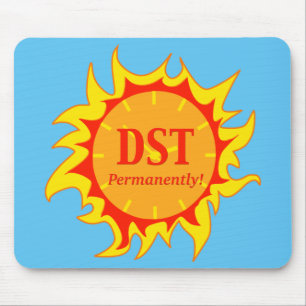 DST permanent - Sommerzeit Mousepad
