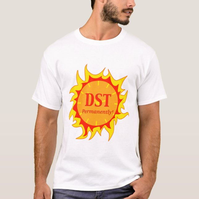 DST permanent - Sommerzeit T-Shirt (Vorderseite)