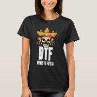 DTF bis Fiesta Sugarskull Sombrero Cinco de Ma
