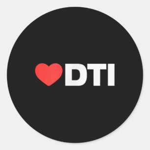 Dti Liebe - Wie Herz Ihr bester Favorit_ Dti Runder Aufkleber