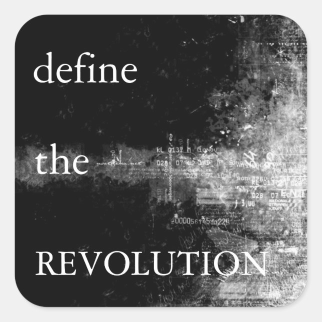 DTR-Aufkleber Quadratischer Aufkleber (Vorderseite)