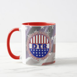 DTR Dietetiker, Registered PATRIOTIC LOGO Tasse