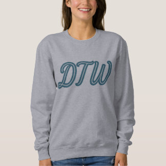 DTW Detroit Airport Code - Michigan Reisegift Sweatshirt