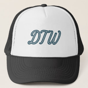 DTW Detroit Airport Code - Michigan Reisegift Truckerkappe