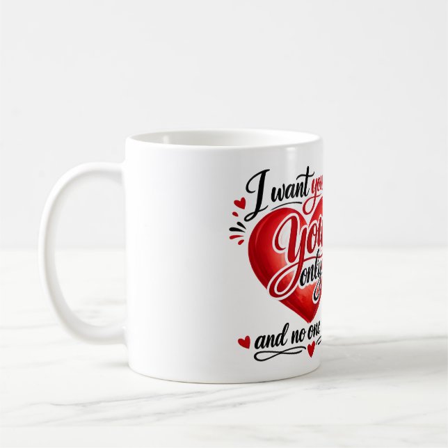 Du Allein ❤️ Kaffeetasse (Links)