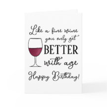 Du altert wie ein guter Wein Funny Happy Birthday