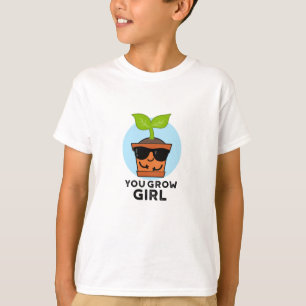 Du baust Girl Funny Pflanze Puff T-Shirt