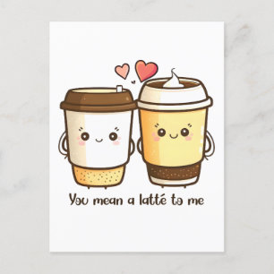 Du bedeutest mir eine Menge zum Valentinstag Worts Postkarte