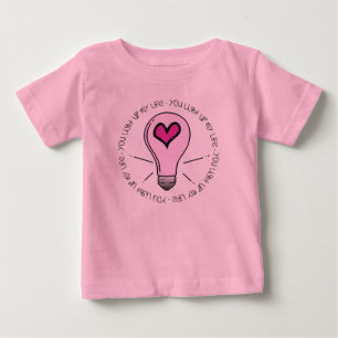 Du beleuchtest mein Leben Baby T-shirt