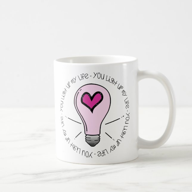 Du beleuchtest mein Leben Kaffeetasse (Rechts)