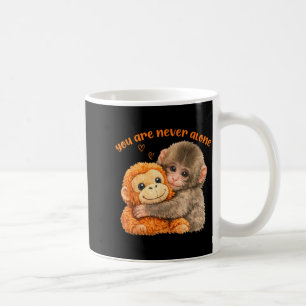 Du bist allein schlage den süßen Baby-Affen Meme Kaffeetasse