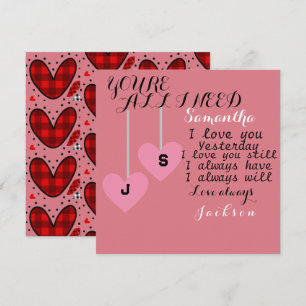 Du bist alles, was ich für einen personalisierten 