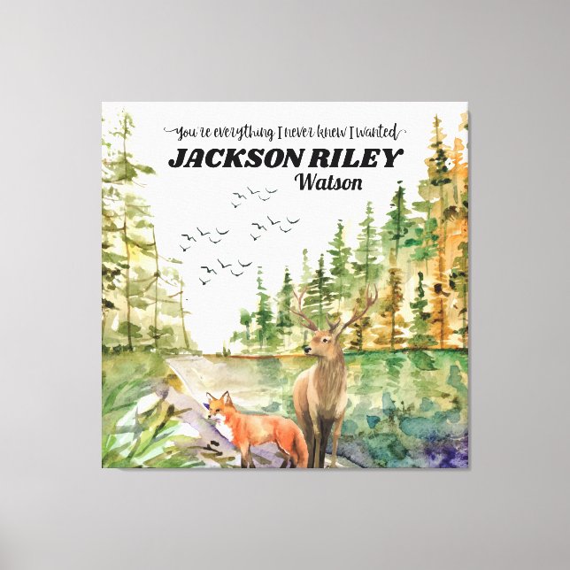 Du bist alles, was ich nie wusste, dass ich Wild B Leinwanddruck (Vorderseite)