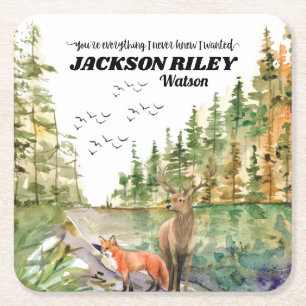 Du bist alles, was ich nie wusste, dass ich Wild B Rechteckiger Pappuntersetzer