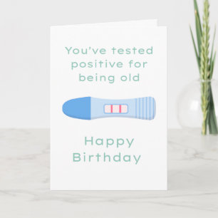 "Du bist alt" scherzt Geburtstag Karte
