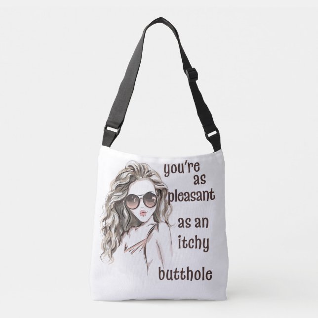 Du bist angenehm tragetaschen mit langen trägern (Vorderseite)