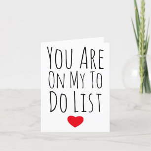 Du bist auf meiner zu lustigen valentinischen Ehef Dankeskarte