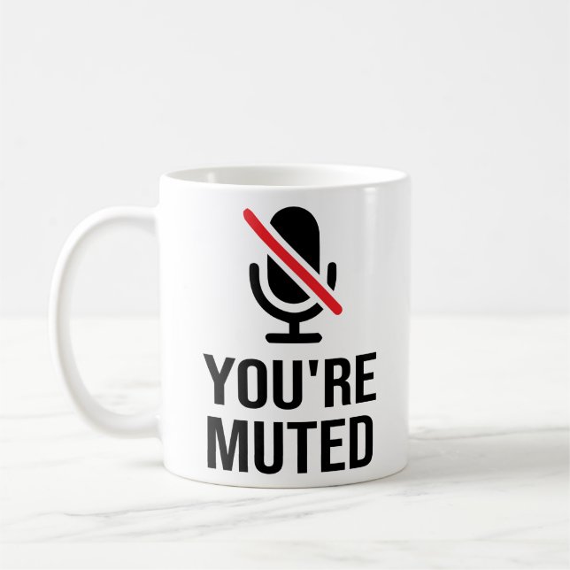 Du bist auf Mut, du bist Mute Kaffeetasse (Links)