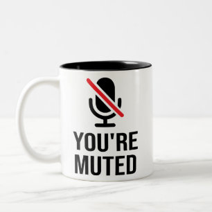 Du bist auf Mut, du bist Mute Zweifarbige Tasse