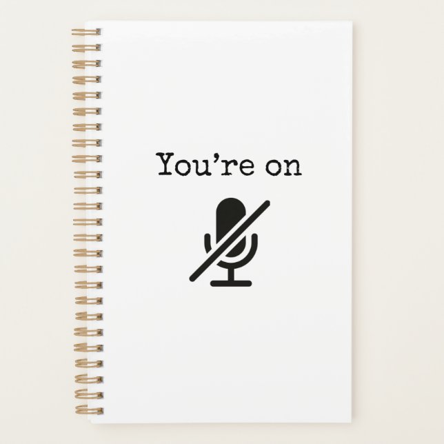 Du bist auf Mute Funny Planer (Vorderseite)