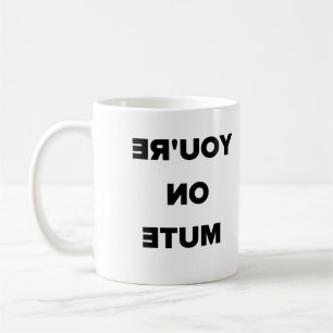 Du bist auf stumm umgekehrt kaffeetasse