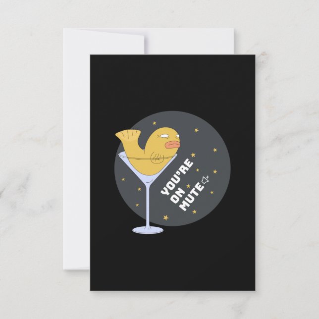 Du bist auf Stumme RSVP Karte (Vorderseite)