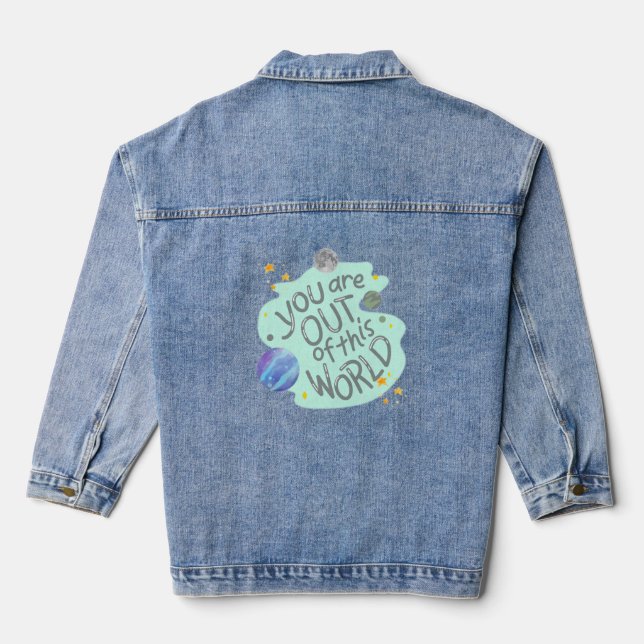 Du bist aus dieser Welt Jeansjacke (Rückseite)