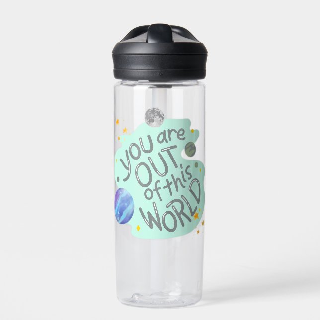 Du bist aus dieser Welt Trinkflasche (Vorderseite)