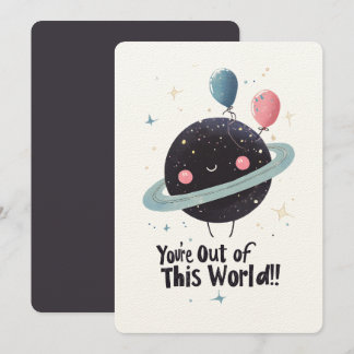 Du bist aus dieser Welt! Weltraumgalaxien!! Einladung