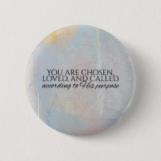 Du bist auserwählte christliche Typografie Bibelve Button